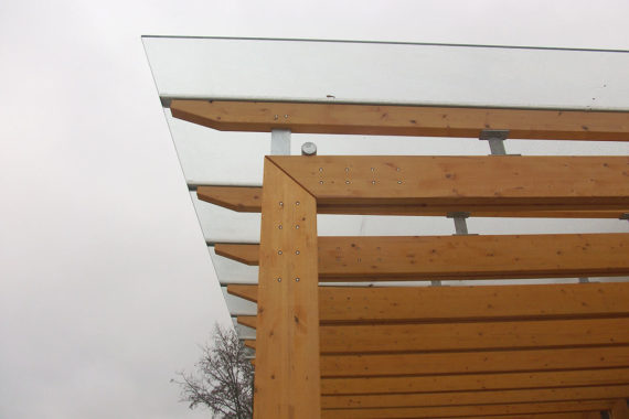 Holz-Überdachung von Holzbau Bauer in Obersontheim